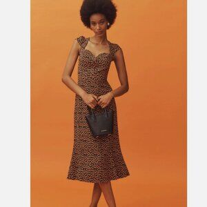 L Strawberries  Cecily Fit & Flare Sweetheart Dress by Maeve